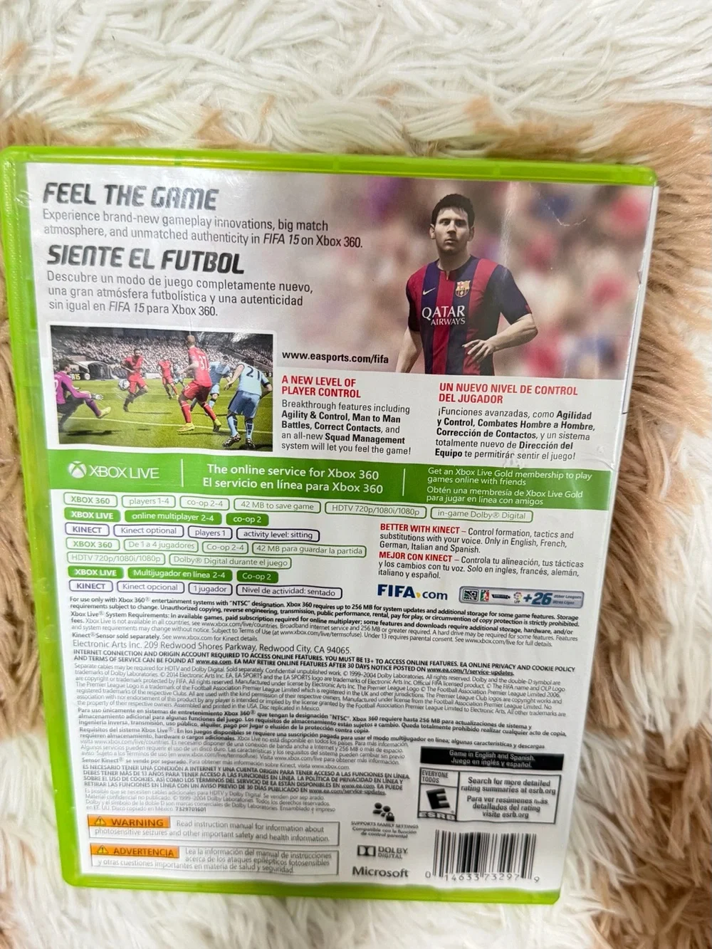 FIFA 15 (Green) - EA Sports. USED LIKE NEW
